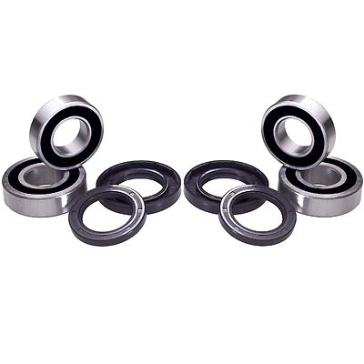 Both Front Wheel Bearings and Seals Kit for Yamaha YFZ350 YFZ 350 Banshee 350