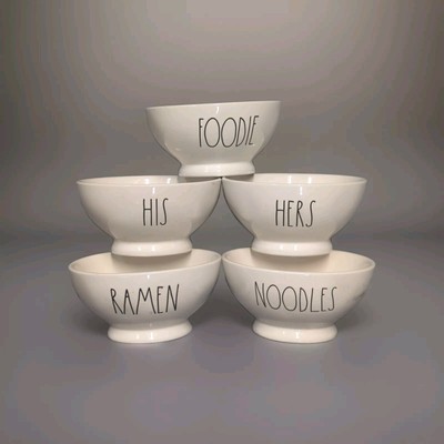 Rae Dunn CEREAL bowls Set Of 5 Rae Dunn Artisan Collection By Magenta 181