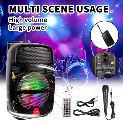 3000 Watts Wireless Portable Party Bluetooth Speaker With Microphone & Remote