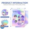 QiXin 22 Sheets Holographic Sticker Paper 8.5 x11 inch for Inkjet Printer and Laser Printer US letter size Holographic Printable Vinyl Rainbow Sticker Printer Paper Adhesive Waterproof Vinyl