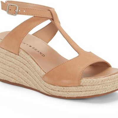 NWT Lucky Brand Valki Espadrille Wedge Sandal 10