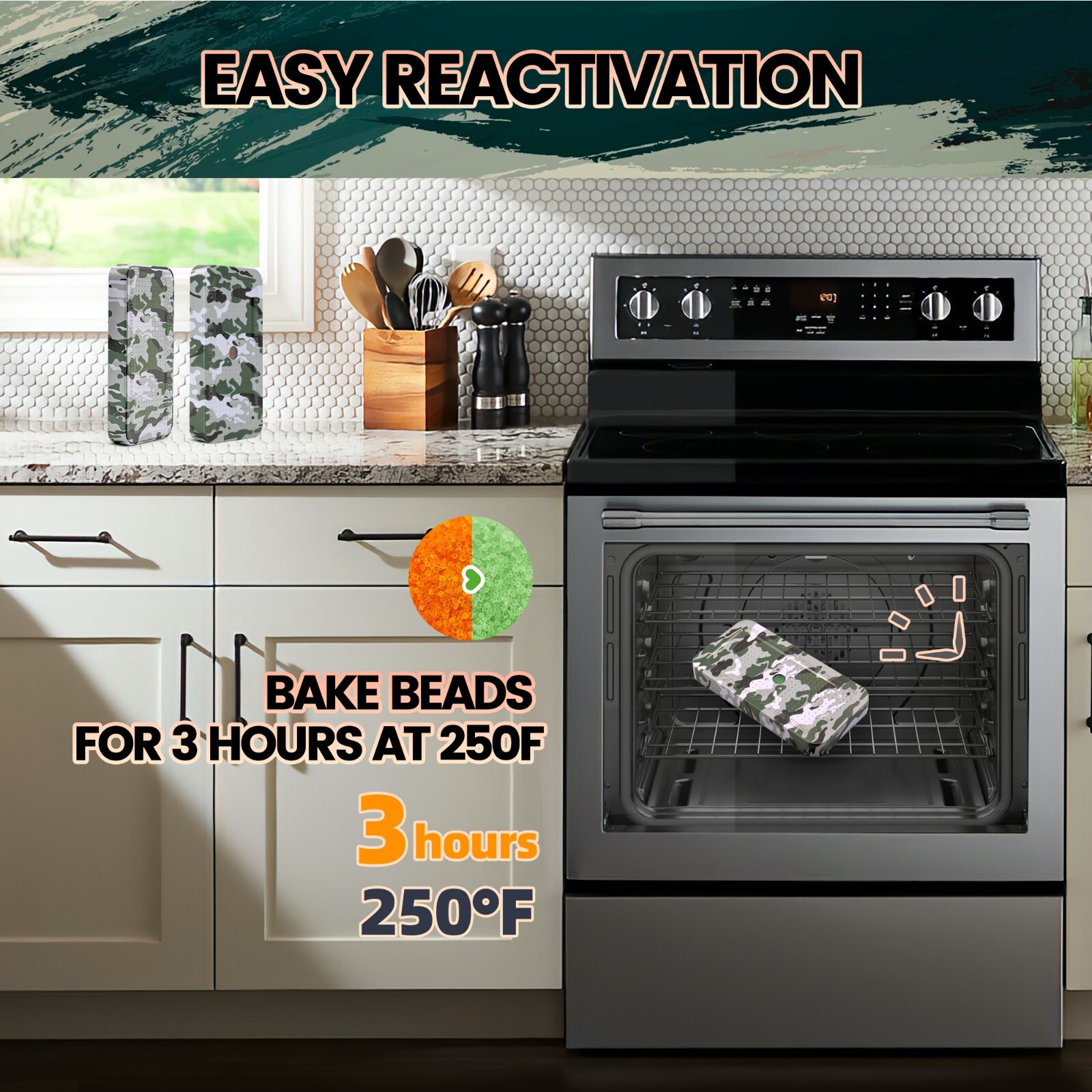 100g 30 Packs Silica Gel Canister Reusable Indicating Desiccant Dehumidifier