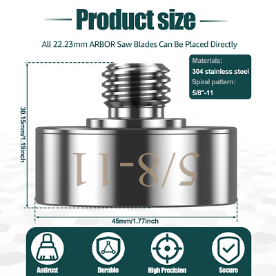Grinder Lock to 5/8inch-11 Thread Adapter Compatible for XLOCK Angle????