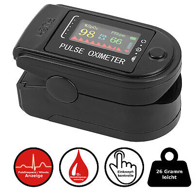 Pulsoximeter Finger Sauerstoff Puls SpO2 Messgerät Oximeter SpO-2 Pulsoxymeter