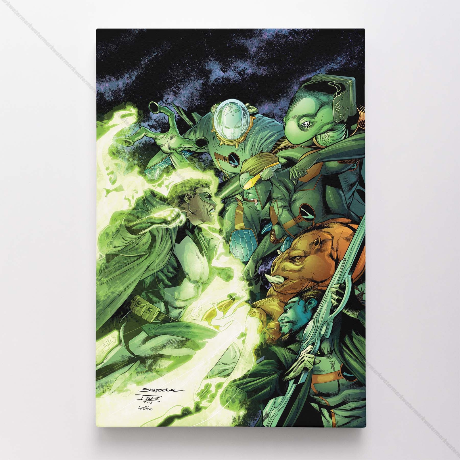 Green Latern Poster Canvas DC Comic Book Cover Art Print #35245