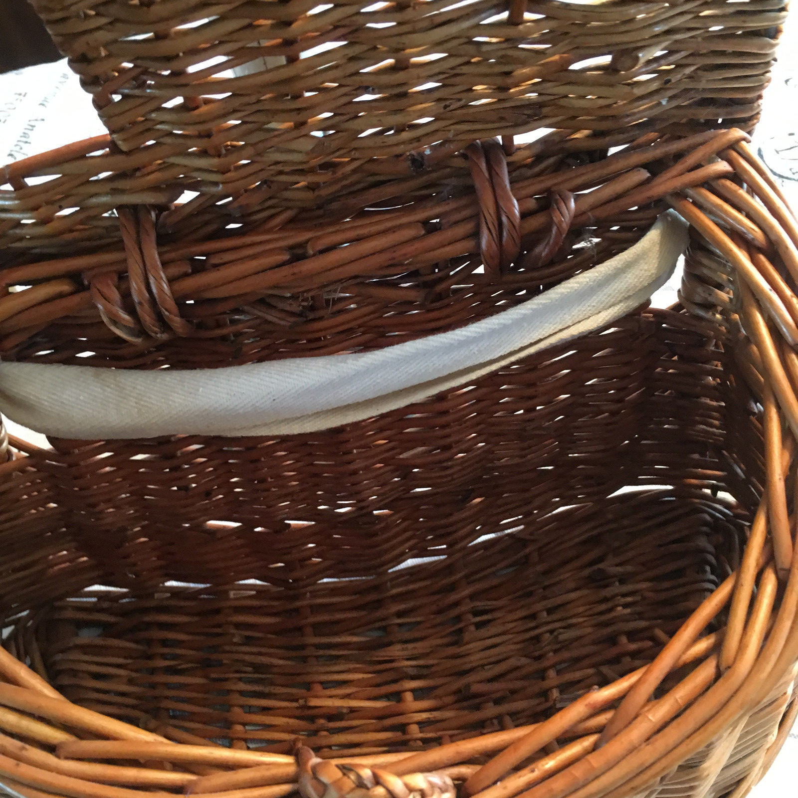 Vintage Fishing Creel Basket Estate Find