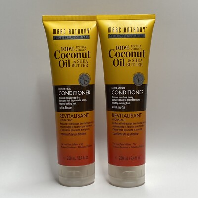 Marc Anthony Coconut Oil & Shea Butter Hydrating Conditioner  8.4 oz Each 2pack