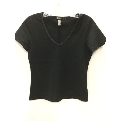 DKNY Black Short Sleeve Top Womens M