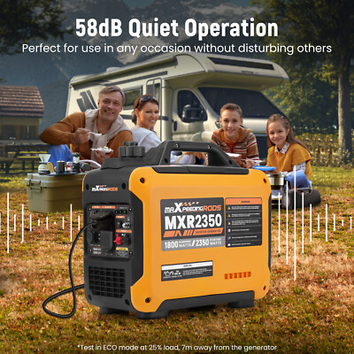 2350W Portable Inverter Generator Gas Powered Quiet for Camping Outdoor Party