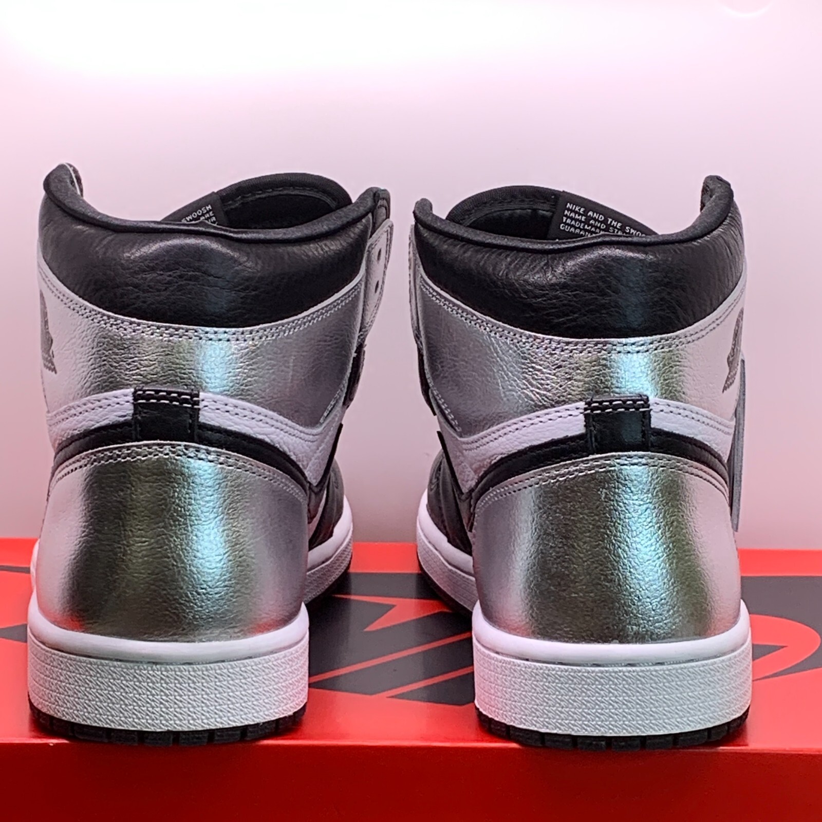 Pre-owned Jordan Nike Air  1 High Og Silver Toe Size 11w Women / 9.5m Men Shoe Cd0461-001