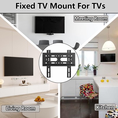TETVIK TV Wall Mount Fixed for Most 14-42 Inch for LED LCD Flat Screen TVs & ...