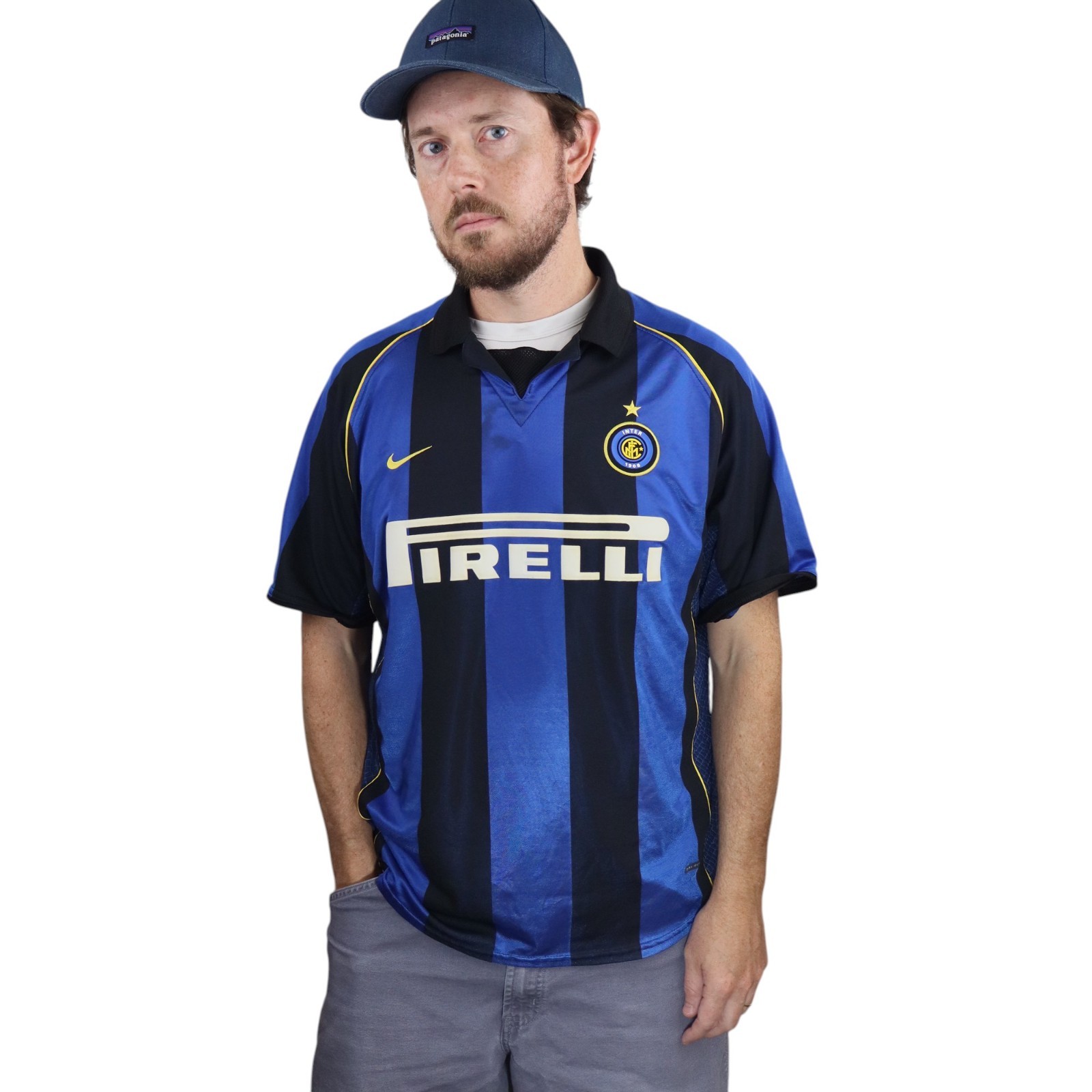【正規00-01NIKE Inter Milan  Ronaldo#9】 VTG Inter Milan Ronaldo Nazário #9 Nike Jersey 2000/01