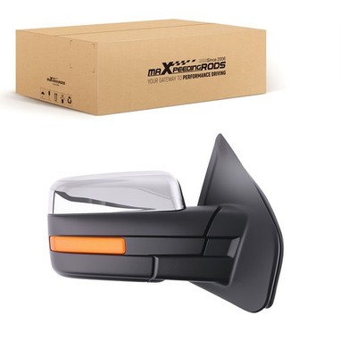 Right Heated Side View Mirror for Ford F150 2004-2014 Chrome FO1321369