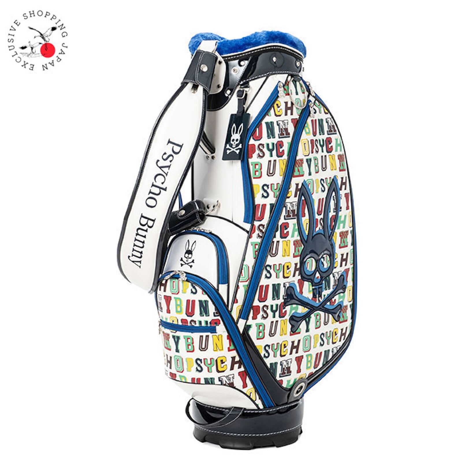 Psycho Bunny ゴルフバッグ Psycho Bunny Golf Cart Bag Seasonal Edition 9 x 46in White 5
