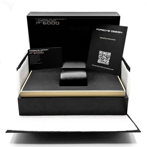 Pre-owned Porsche Design Flat Six 40mm Black Dial Automatic Men's Watch P.635142440276