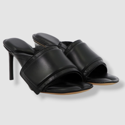 Pre-owned Jacquemus $725  Women's Black Les Mules Heels Sandals Shoes Size Us 8 / Eu 38