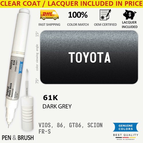 61K Touch Up Paint for Toyota Gray VIOS 86 GT86 SCION FR S