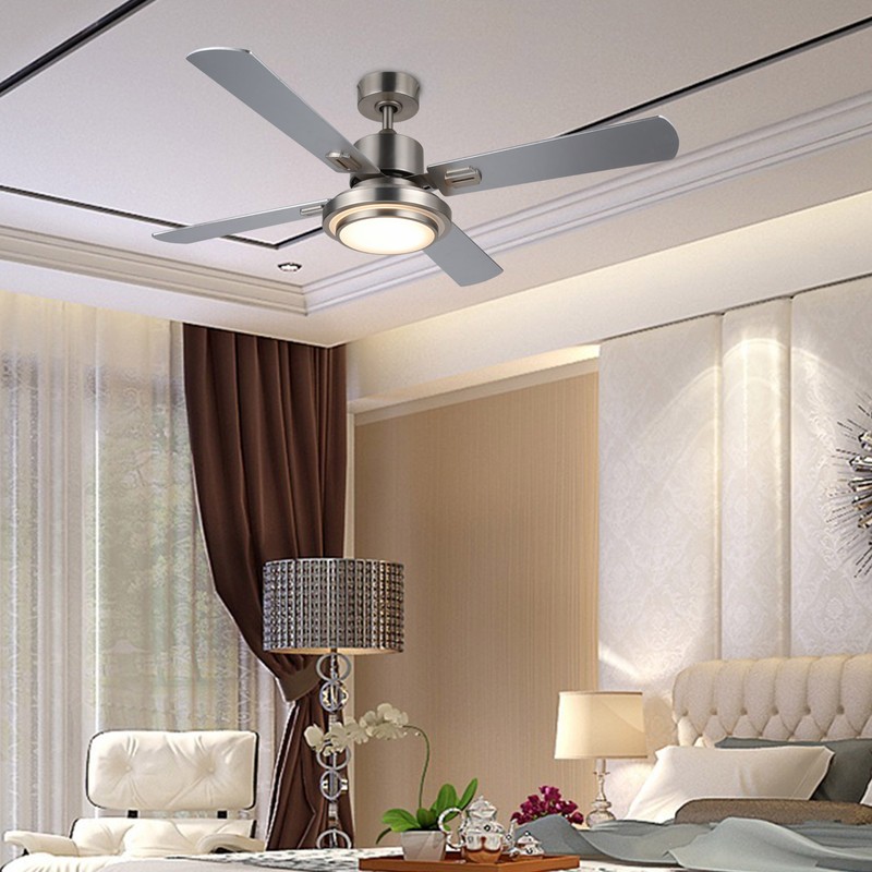 Hunter 52100 Newcastle 52 Brushed Nickel Ceiling Fan 3 Light 180w