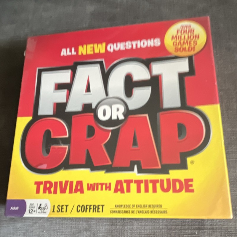 Imagination Fact or Crap Party Trivia Game All New Questions