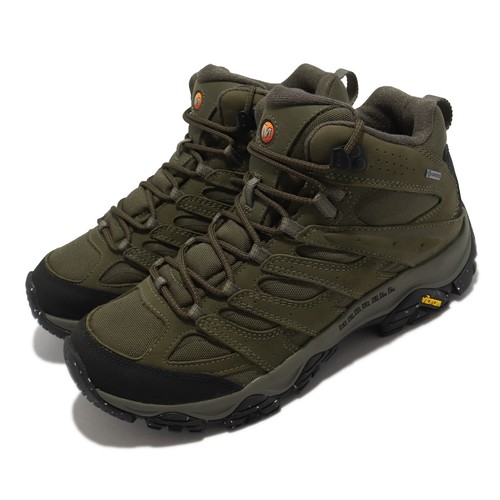 

Merrell Moab 3 Smooth Mid GTX Gore-Tex Olive Green Men Outdoors Hiking J036373, Зеленый, Moab 3 Smooth Mid Gtx