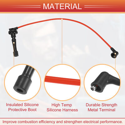 4pcs Spark Plug Wire Ignition Coil Cable No.32700PHK003 for Acura Integra 96-01