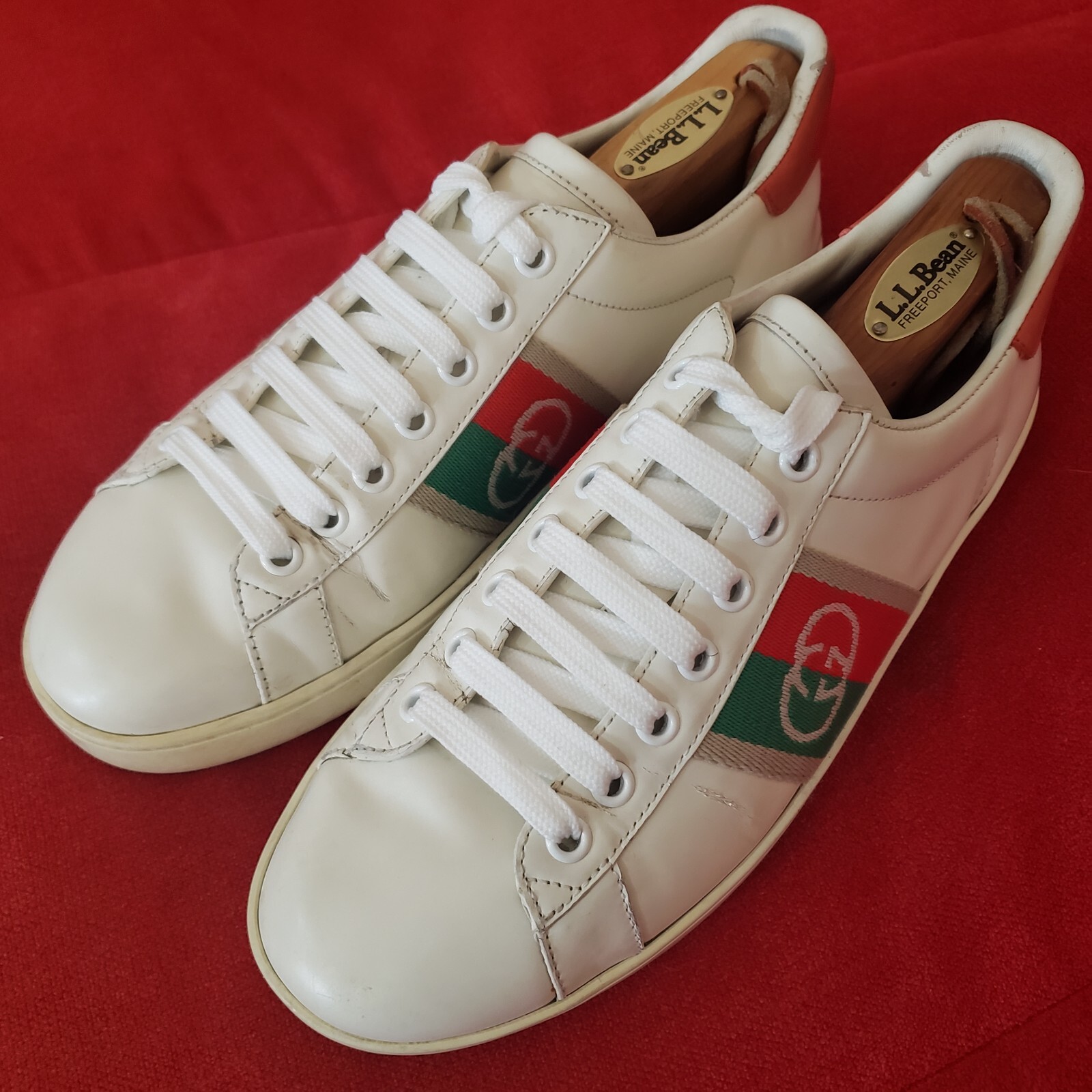 GUCCI ホワイトレザー スニーカー $_57.JPG?set_id=880000500F