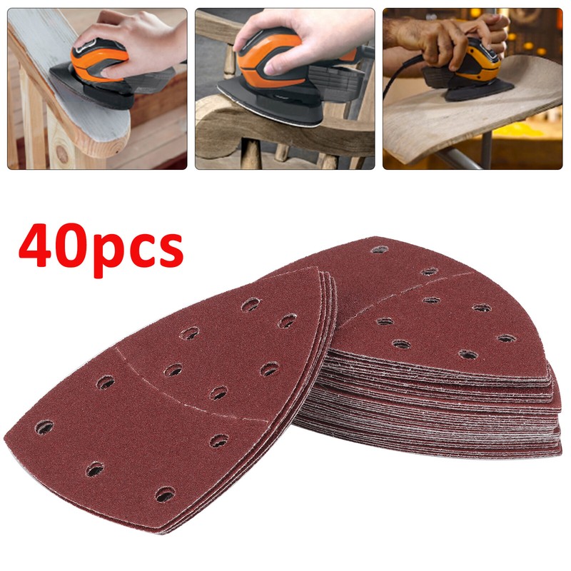 40 Bond Abrasive Sanding Sheets For Bosch PSM 100A MultiSander Mixed