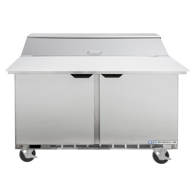 Beverage-Air 48" 2 Door Cutting Top Refrigerated Sandwich Prep Table