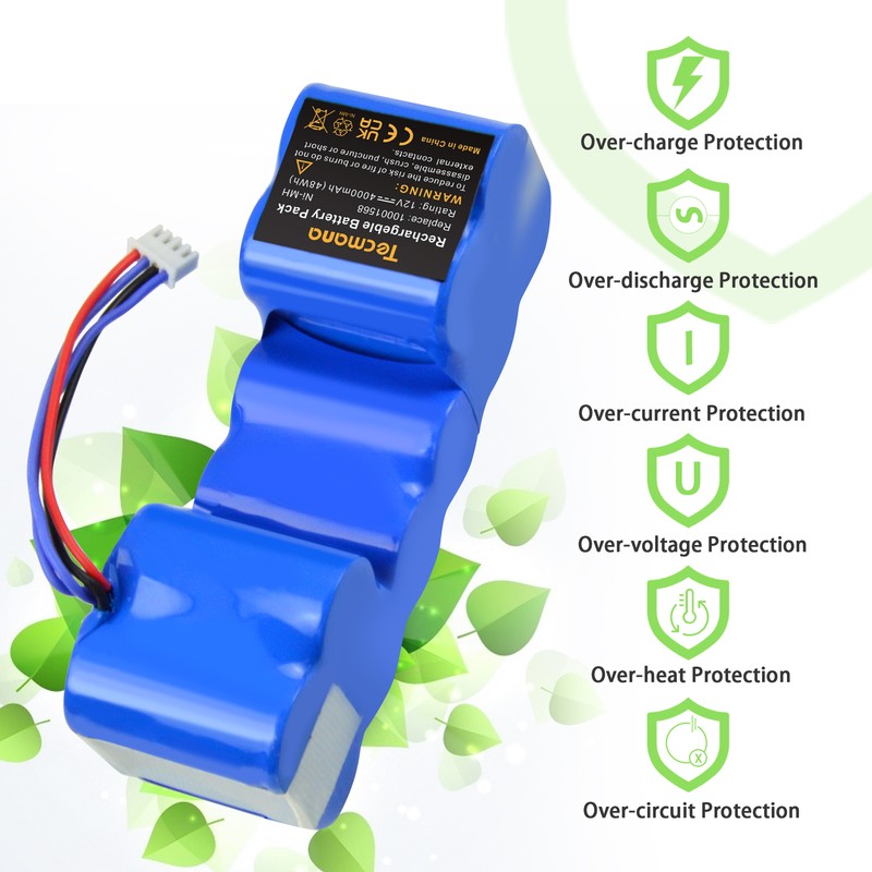 12v 4ah Batterie Pour Ecovacs Deebot Dg710 Dg711 Dg716 Dd35 Dd3g Dd4g De33 De35