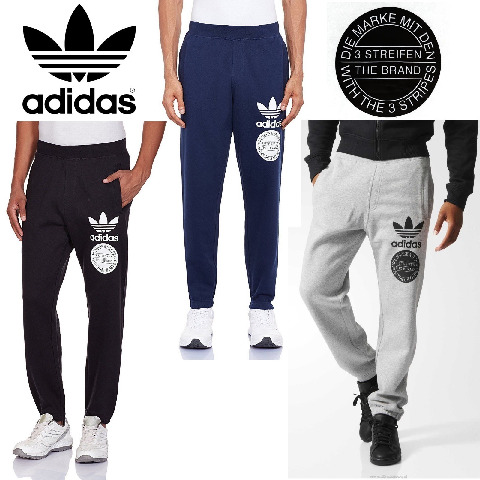 Details about Adidas Originals Men's Trefoil Graphic Street Tracksuit Pants Sports Trousers Details about Adidas Originals Men's Trefoil Graphic Street Tracksuit Pants Sports Trousers