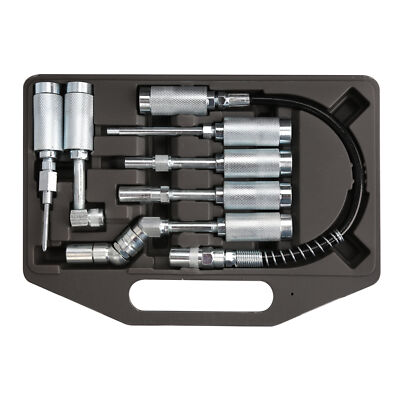 7Pc Car Lube Lubing Hose Tip Assortment Tool Set Kit Adapter Fitting Grease Gun