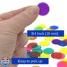 MR CHIPS Plastic Bingo Chips for Games 150 Count Bag - Solid and Transparent Colors Counting White 3/4 Inch