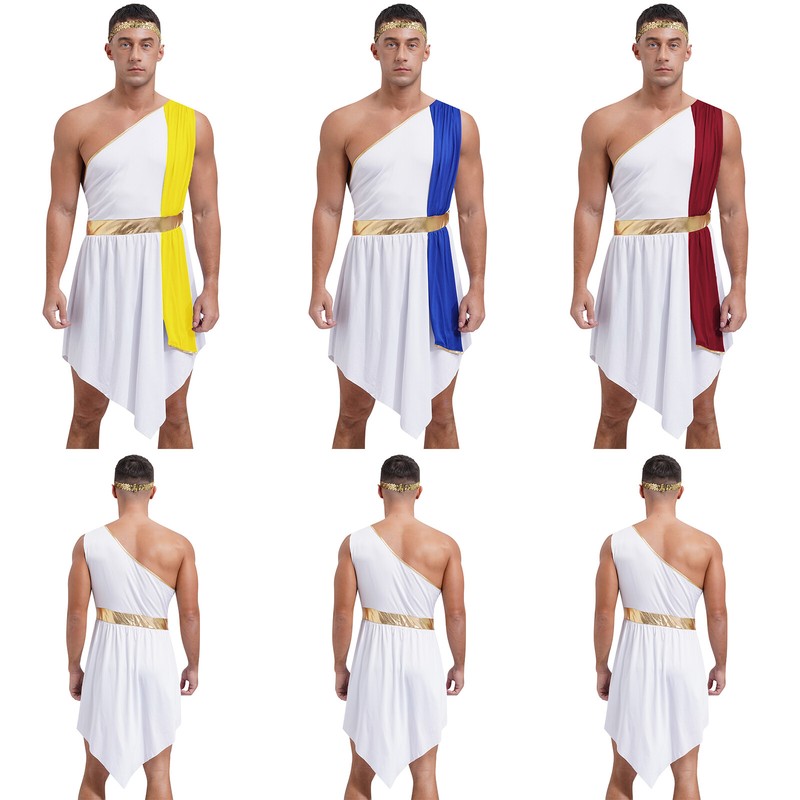 GO TOGA ROBE OPENING CEREMONY スウェット Men Toga Sleeveless Dress Up Metallic Dresses With Headband