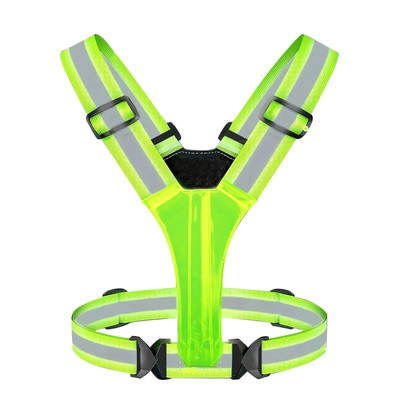 LED Reflective Vest USB Rechargeable Light Up Running Rainproof High Visibility