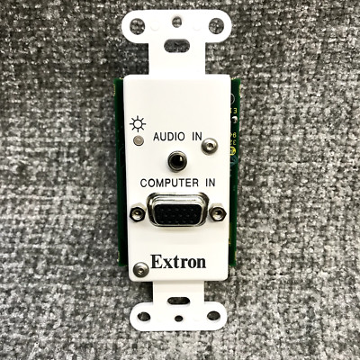 Extron PVT RGB D VGA Video and Stereo Audio Input W Wall Plate 60-820-13 S23
