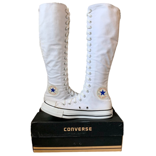 Converse CTAS 2010 OG XXHI Knee High Tall White Lace Up Sneaker Boot Womens  7
