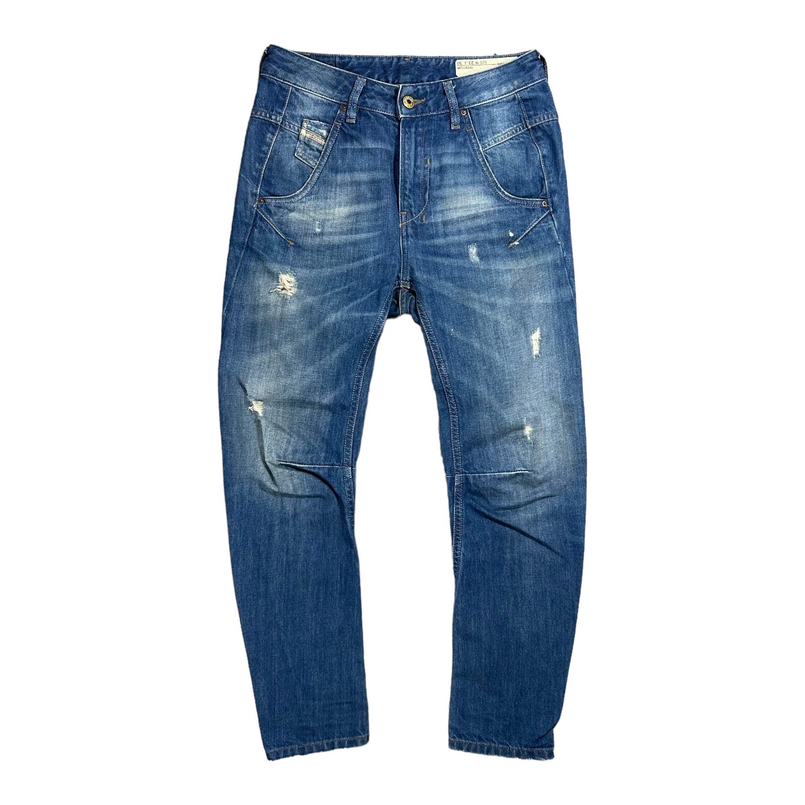 Diesel Fayza Women's Relaxed Boyfriend Low Waist Blue Denim Diesel Fayza Women's Relaxed Boyfriend Low Waist Blue Denim
