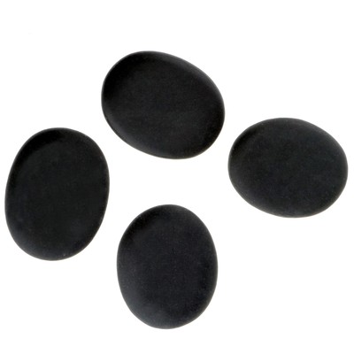 9pcs Massage Master Hot Stone Toe Spa Massage Basalt Rock Asst Relaxing Black