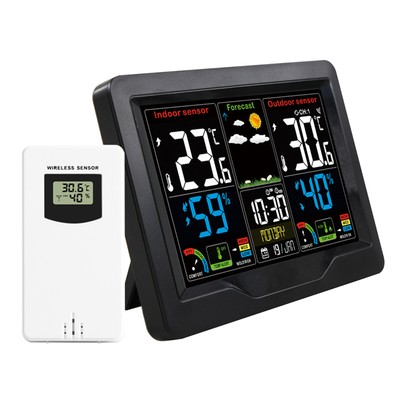 Electronic Weather Station Clock Digital Temperature and Humidity Detection N4O7