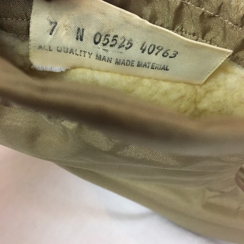 Vintage Golo Snow Boots Booties 7N Gold Tan Fleece Lined Uppers Vibram Soles