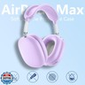 [4 in 1] Silicone Case Cover for AirPods Max USB-C (2024), Anti-Scratch Sweat-Proof Ear Pad Case Cover/Ear Cups Cover/Headband Cover Accessories Silicone Protector for AirPods Max Headphones (Purple)