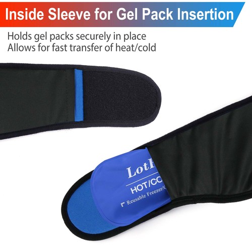 Face Ice Pack Therapy for Wisdom Teeth Jaw Head Chin Wrap with 4 Hot Cold Packs