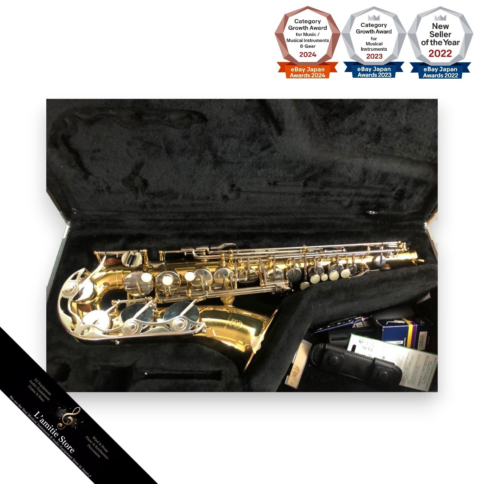 Yamaha YAS-26 & Case Standard Saxophone Alto Sax Japan Key