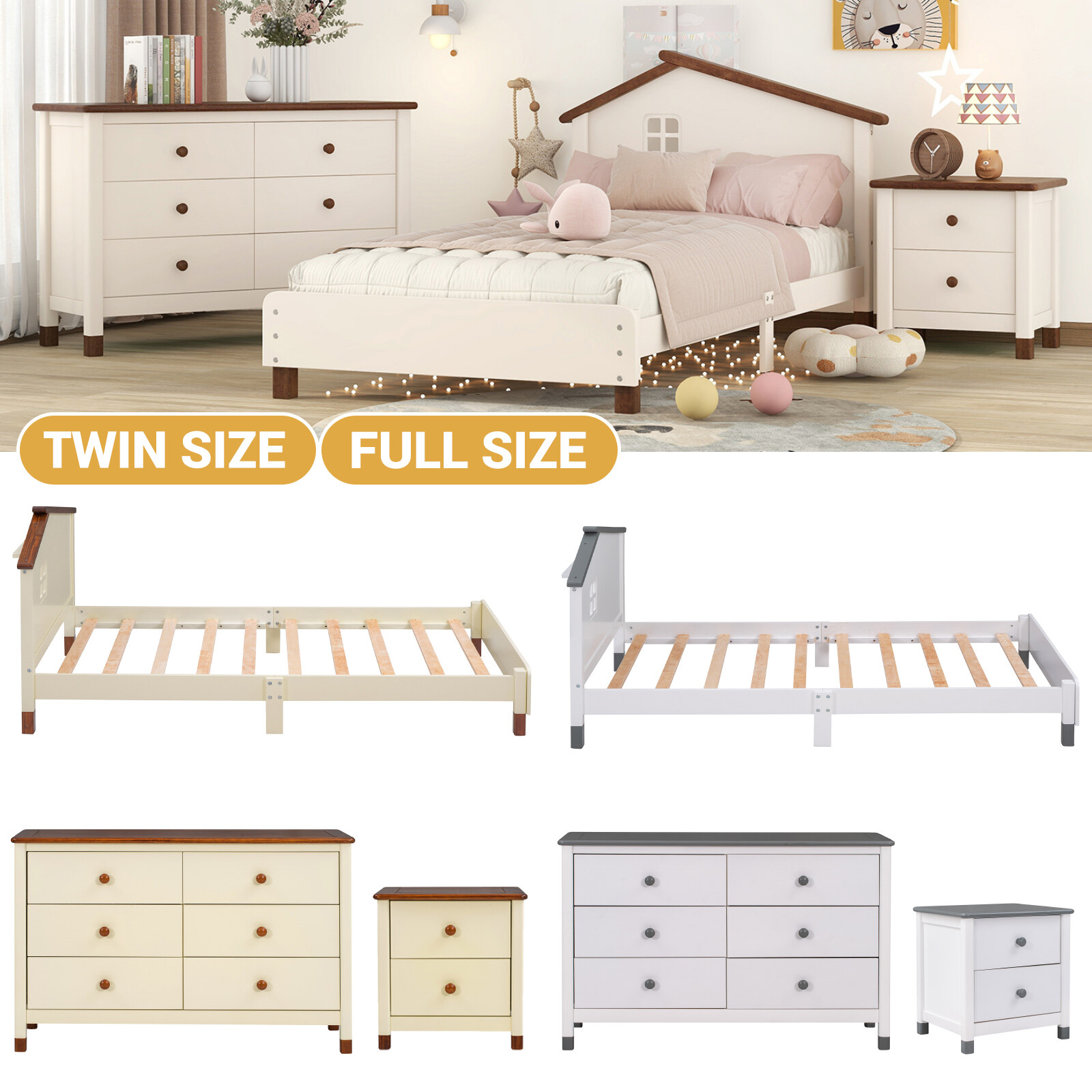 Nightstand Cabinet Furniture Us