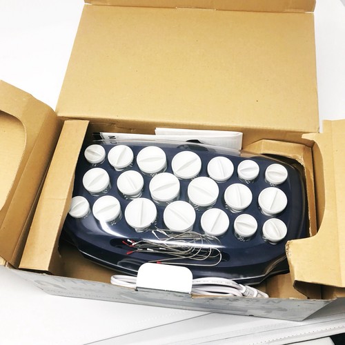 Vidal Sassoon 20 Rollers Hairsetter Heated Hot Curlers Set Pagent 60 Second Heat