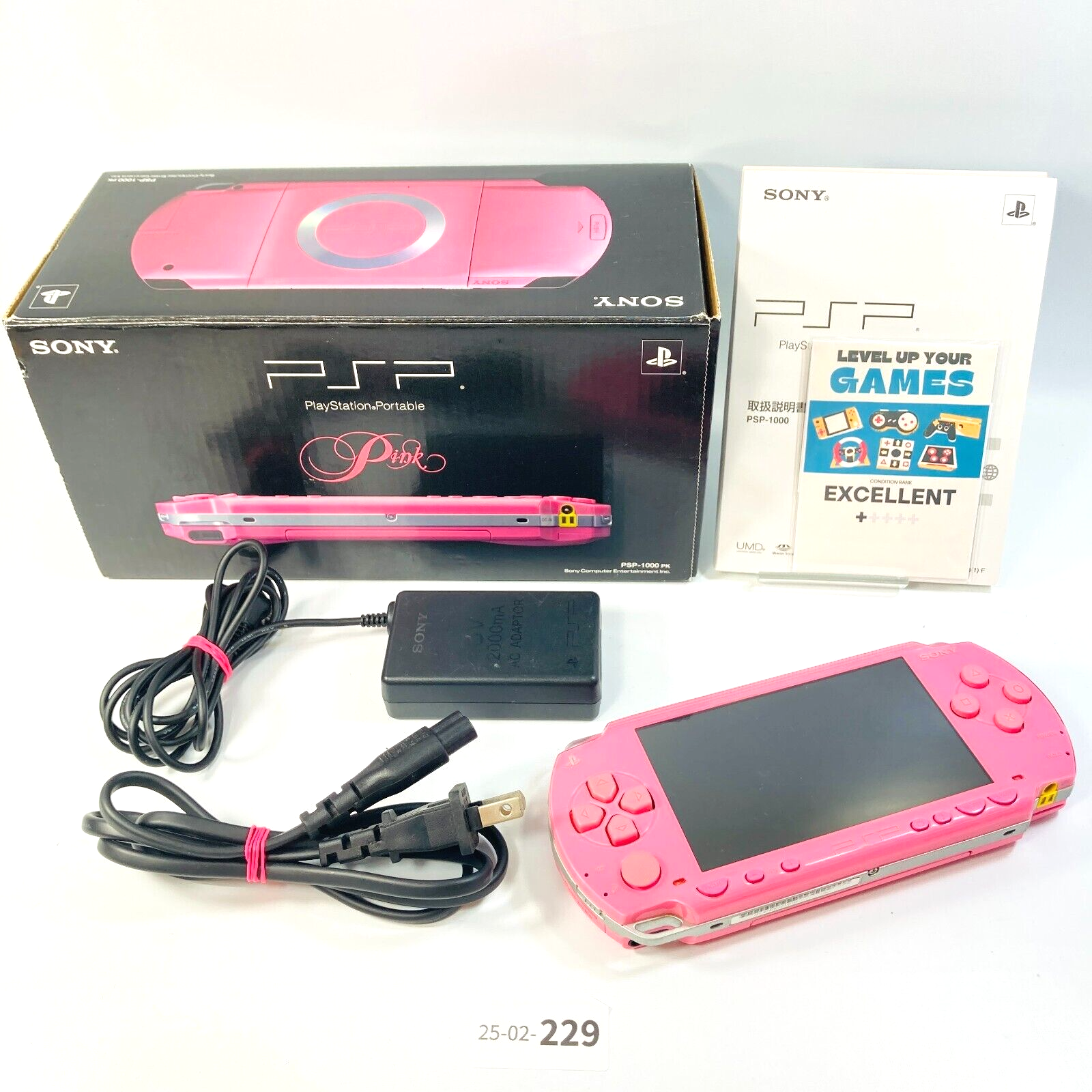 EX+1] Sony PSP-1000 Console BOX pink Playstation Portable