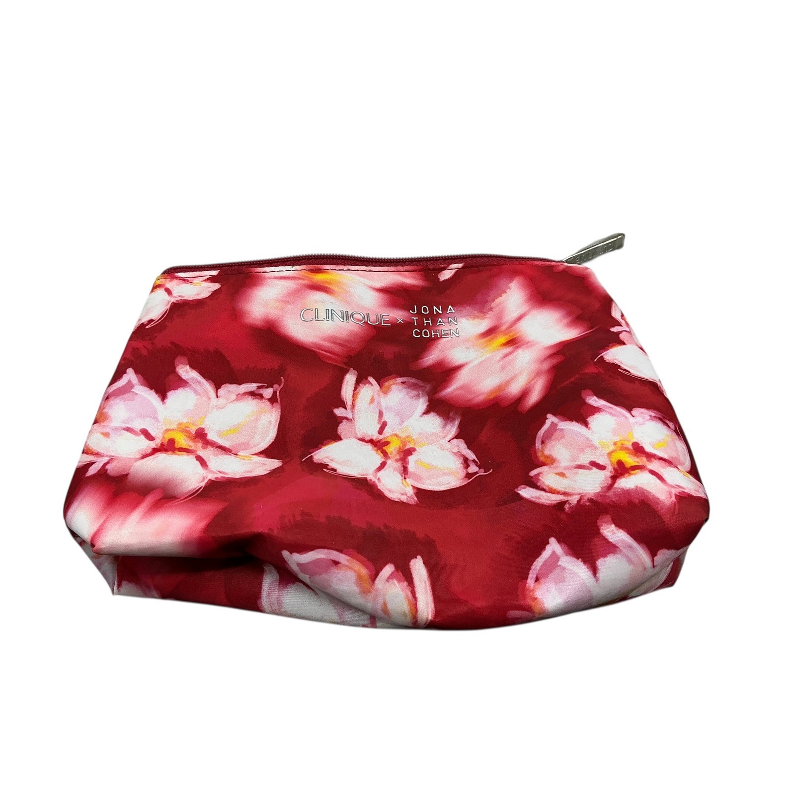 Clinique Jona Than Cohen Cosmetic Bag  Zipper Pouch Travel Makeup Organizer