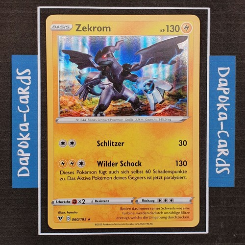 KAUF 3VERSAND FREI Pokemon Karten Farbenschock Zekrom 060185 Holo