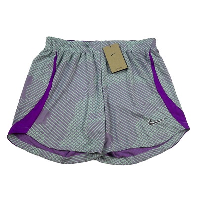 Women s Nike Dri-Fit Strike 21 Soccer Short 5  Purple Teal Size M New $42