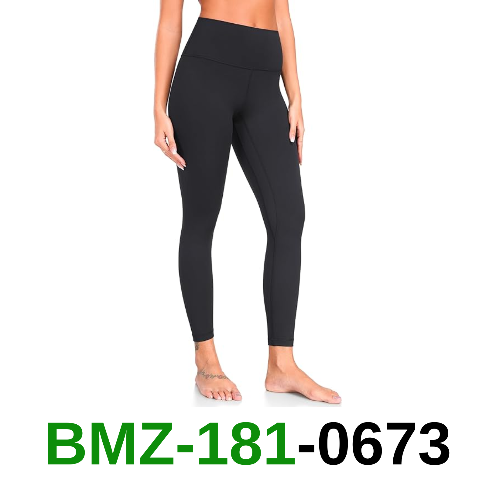 YUNOGA Women's High Waisted Leggings Tummy Control Workout Leggings, S
